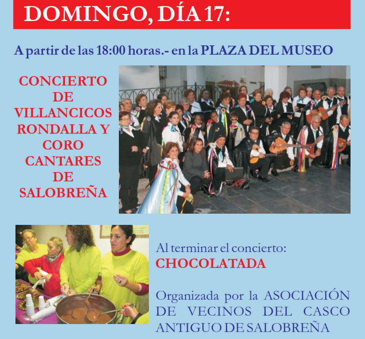 Ya ha comenzado en Salobreña la programación navideña con la chocolatada y un concierto de villancicos en el casco antiguo.
